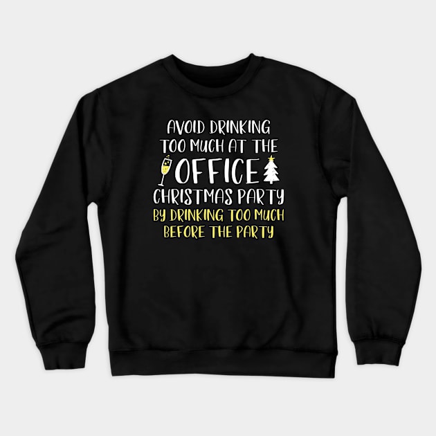 Office Christmas Party Crewneck Sweatshirt by LuckyFoxDesigns